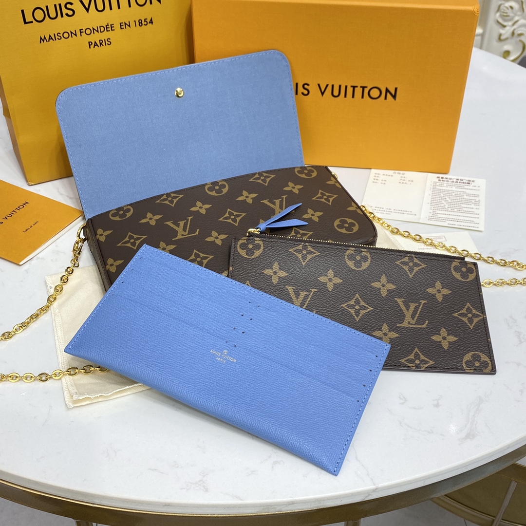 Louis Vuitton FELICIE POCHETTE Handbag Monogram M80992 